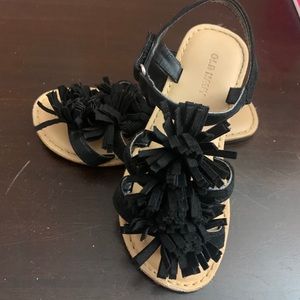 Girls fringe sandals